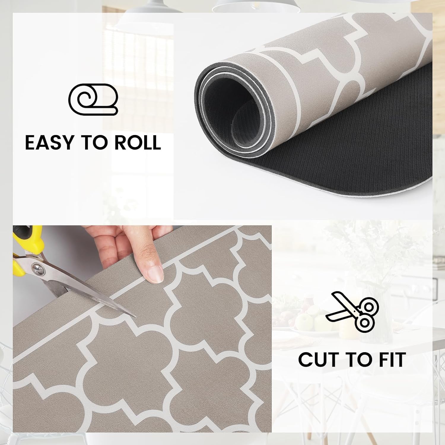 Homecloud Dish Drying Mat For Kitchen Counter Hide Stain Super Absorbent, Non-Slip, Heat-Resistant, Great For Dishes, Rack Pad,